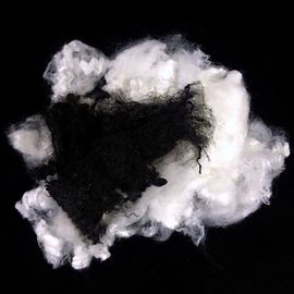 Black  White Color Non Siliconized Low Melt Fibre For Hard Cotton